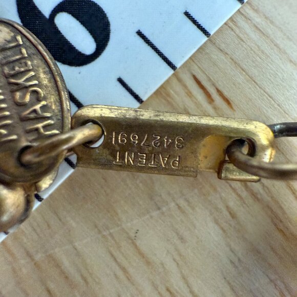 Miriam Haskell Vintage Milk Glass Bead Necklace With Gold-Tone Accents - Picture 12 of 16